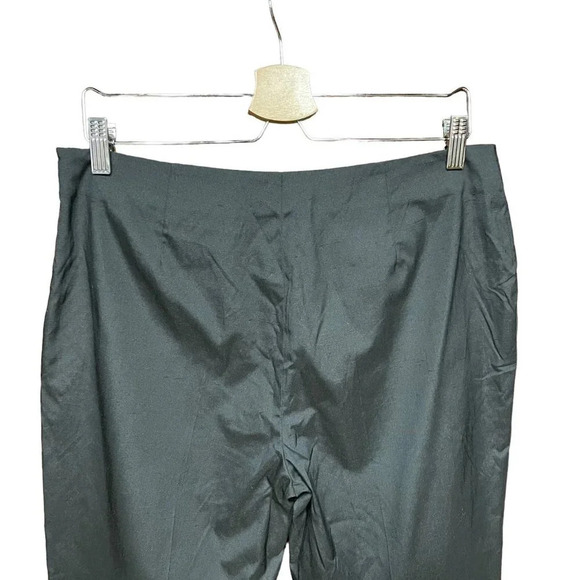 Piazza Sempione Satin Cropped Dress Pants in‎ Black Size 10 - Picture 6 of 10
